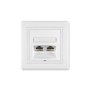 ALING Prestige line - Art.614.000-Priključnica komunikacijska dvostruka RJ45 Cat5e, UTP,