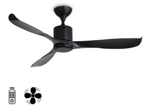 Plafonski ventilator - bez svetla - CRNI