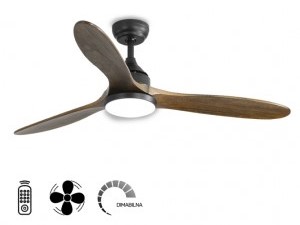 Plafonski ventilator SA SVETLOM DRVO