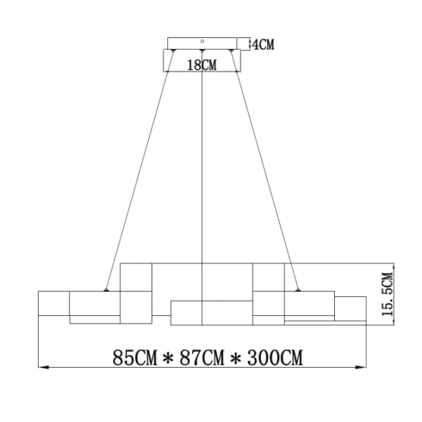 VESTA 569 LUSTER 108W 3000K CRNA/BELA - Image 3