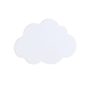 DEČIJA zidna lampa oblak