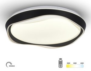 PLAFONJERA 107  24/48W CRNA