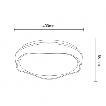 PLAFONJERA 107 24/48W CRNA - Image 3