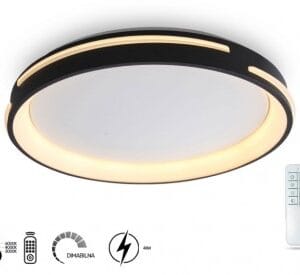 PLAFONJERA 655 CCT 48W CRNA